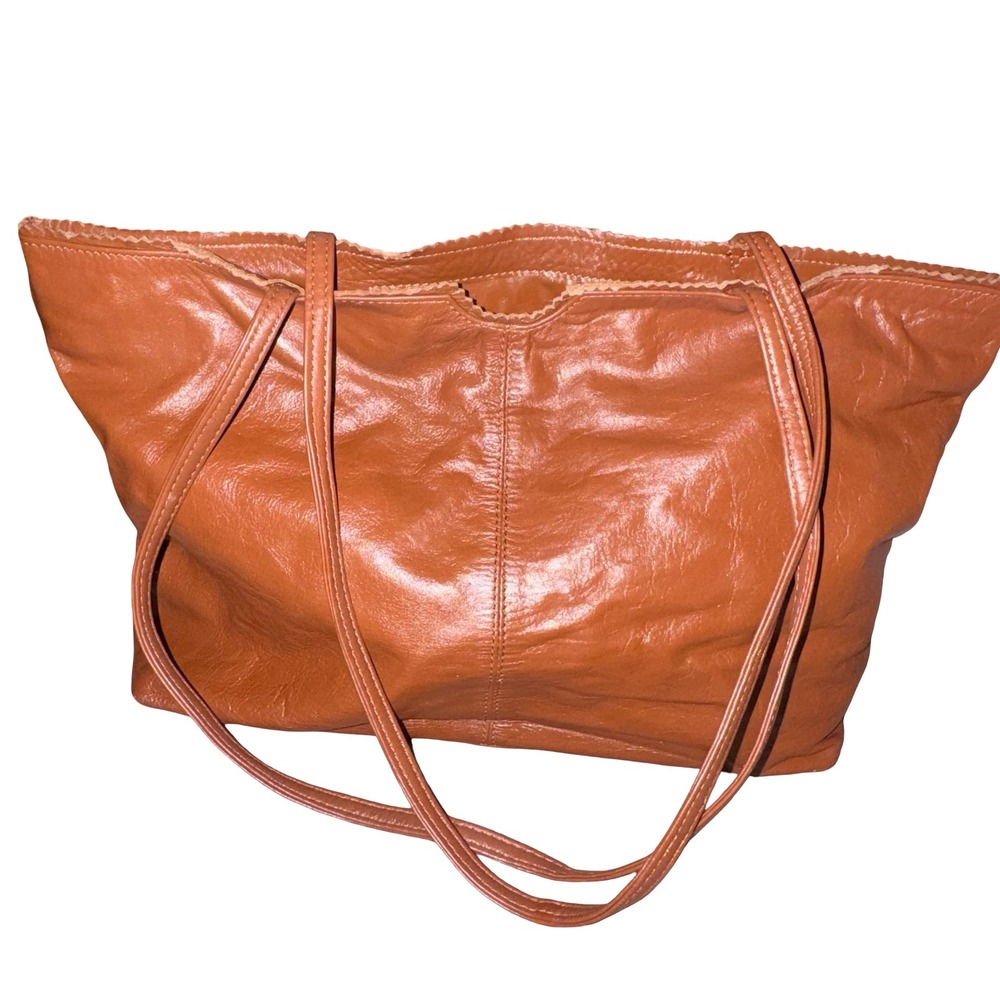 Latico Leather Cognac Brown Slouchy Tote Bag Large Shoulder Purse Boho - Picture 6 of 8